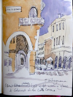Sketching in Montagnana