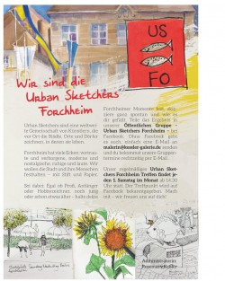 Urban Sketchers Forchheim Flyer