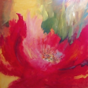 Big red tulip