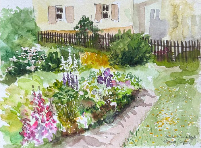Steinbach an der Haide, Aquarell, Rosemary Keßler