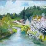 Blick von der Brücke Waischenfeld von Rosemary Kessler